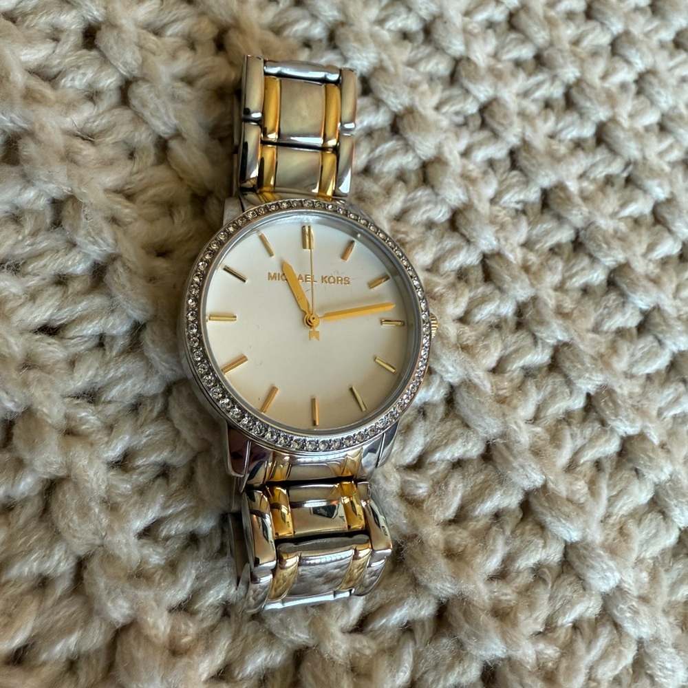 Michael Kors Two-Tone Crystal Watch